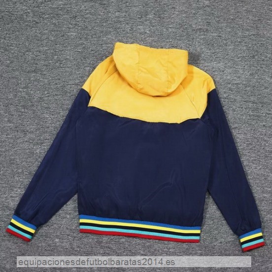 Nuevo Rompevientos Barcelona 23/24 Amarillo Azul Marino Baratas